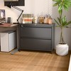 SUXXAN 2 Drawer Metal File Cabinet, with Standing Feet and Card Slot, 29.53" H X 34.5" L X 15.75" W, Assembly Required - 2 of 4