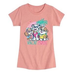 Girls' - Paw Patrol - Vacay Mode Fitted Short Sleeve Graphic T-Shirt - 1 of 4