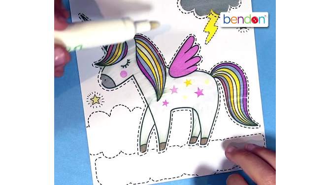 Afro Unicorn Imagine Ink Book, 2 of 6, play video