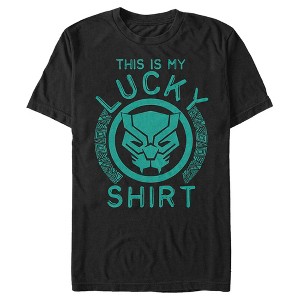 Men's Marvel St. Patrick's Day Black Panther Luck T-Shirt - 1 of 4