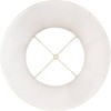 Springcrest Set of 2 Pleated Drum Lamp Shades Cream Large 12" Top x 18" Bottom x 18" High Spider with Replacement Harp and Finial - 3 of 4