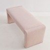 Kaia 47" Contemporary Farmhouse Linen Fabric Waterfall Upholstered Bench-Maison Boucle - 3 of 4