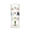 YIYIBYUS Bookcase 15-Compartment Book Rack with Cabinet, Floor Standing, White - 3 of 4