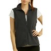 Sofra Women's Polar Fleece Full Zip Up Sweater Vest - 3 of 4