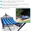 Sunnydaze Deluxe American-Style 2-Person Hammock with Spreader Bars and Stand - 400 lb Weight Capacity/15' Stand - Blue - 2 of 4
