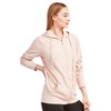 Sofra Women's Cotton Comfort Zip Up Hoodie Jersey Sweater - 2 of 3
