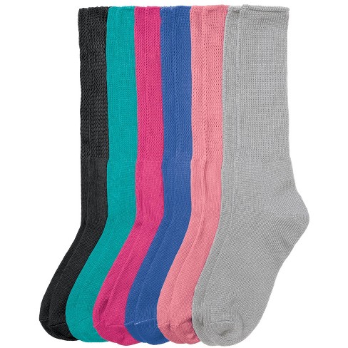 Comfort Choice Women's Plus Size 6-Pack Rib Knit Socks - image 1 of 4