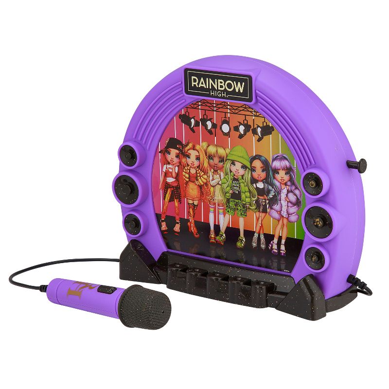 eKids Rainbow High Karaoke Microphone and Boombox for Kids and Fans of Rainbow High Toys - Purple (RH-115.EMV22), 2 of 4