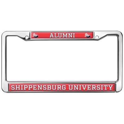 Shippensburg University Alumni Logo Full Size Standard License Plate Metal Frame