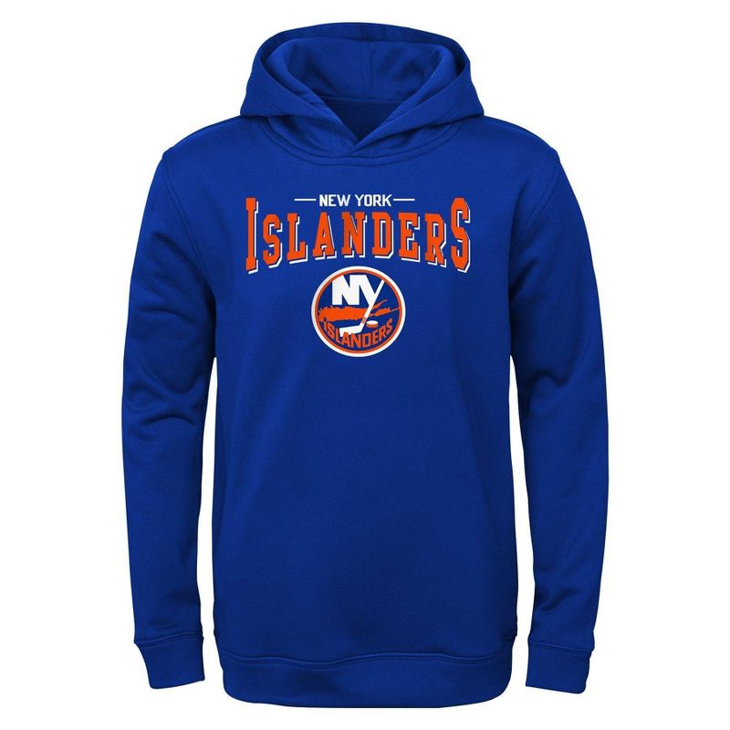 NHL New York Islanders Boys&#39; Poly Core Hooded Sweatshirt, 1 of 2