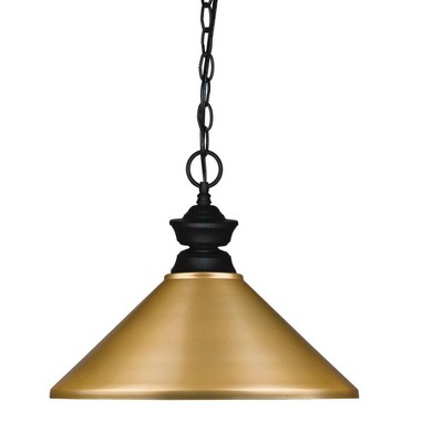 Z-Lite Riviera 1 - Light Pendant in  Matte Black