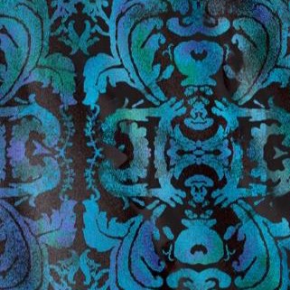 teal damask