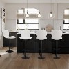DobleePy Set of 4 High Back Adjustable Swivel Bar Stools, Modern Cushioned Chairs for Counter Height, Easy Assembly - 4 of 4