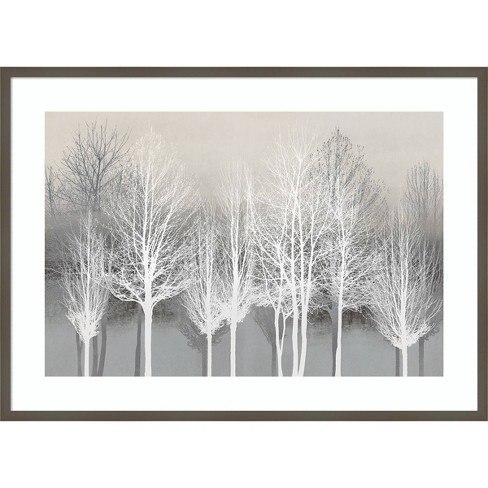 Kate Framed - Wood Bennett Trees X By On Print Amanti Art 30\