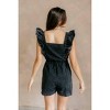 Women's Avril Ruffle Denim Romper - GILLI - 2 of 4