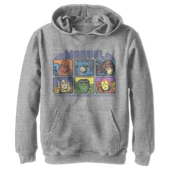 Boy's Marvel Comics Retro Avengers Boxed Up Pull Over Hoodie