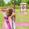 LED Kids Princess Archery Set with Crown & Cape, 10 Suction Arrows, Target & Quivers, Outdoor Gift for Girls Ages 3-8 - 2 of 4