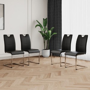 PAGED Upholstered Dining Chairs Modern Living Room Chairs Comfortable Kitchen Chairs with Metal Legs for Living Room - 1 of 4