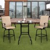 Karl Home Square Glass Outdoor Bar Table - 4 of 4