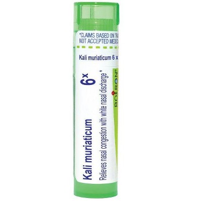 Kali Muriaticum 6X by Boiron Homeopathic Single Medicine For Cough, Cold & Flu  -  80 Pellet