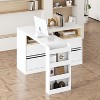 FUFU&GAGA L - shaped Corner Desk with Storage Shelves & Cabinet - 2 of 4