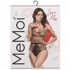 Memoi Women's Delphine Sultry See-Through Bodysuit - 4 of 4