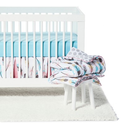 feather crib bedding set