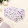 Unique Bargains Women's Floral Octagonal Travel Cosmetic Bag 1 Pc - 3 of 3