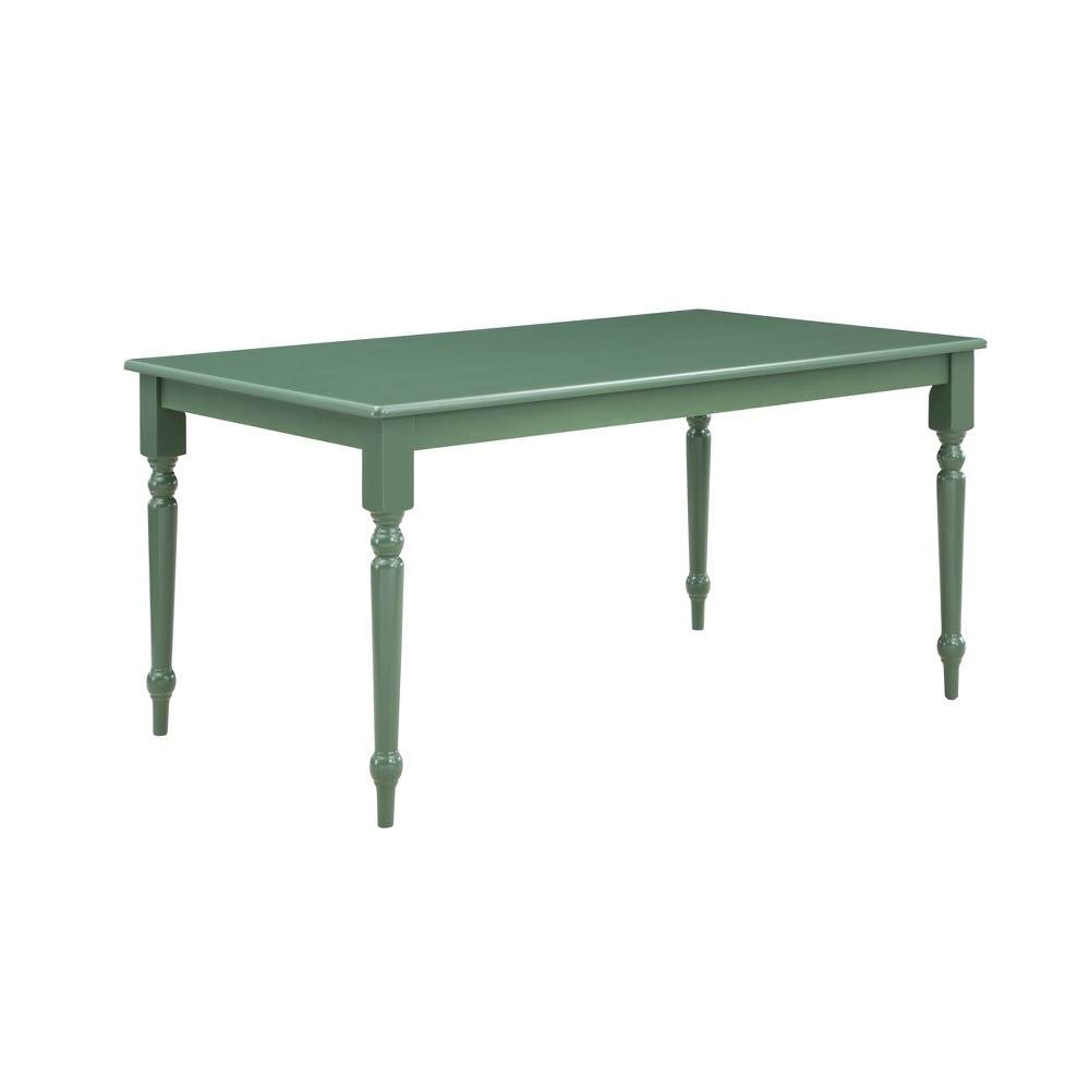 Photos - Garden & Outdoor Decoration Rectangular Carolina Dining Table Equestrian Green - Boraam