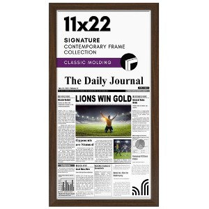Americanflat 11x22 Newspaper Frame with plexiglass - Assorted Media Article Cover Frame - Available in a variety of Colors - 1 of 4
