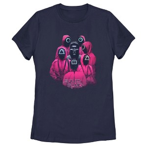 Women's Squid Game Front Man and Guards T-Shirt - 1 of 4