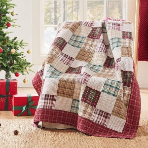 Greenland Home Fashion Oxford Ultra Soft High-Quality Throw Blanket Standard Red - 1 of 4
