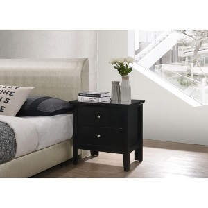 NicBex 24 Inch Nightstand with 2 Drawers,End Table,Wood Side Table with Round Knob Handles for Bedroom,Living Room - 1 of 4