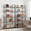 GustoWave  5 Tier Bookshelf, 67.9” Book Shelves for Living Room, Large Bookcase with 5 Open Bookshelves, Display Shelves for Home Office,Grey - 2 of 4