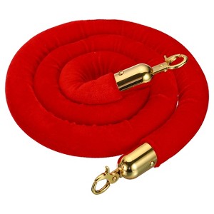 Unique Bargains Hotel Adjustable Velvet Stanchion Rope with Snap Hook - 1 of 4
