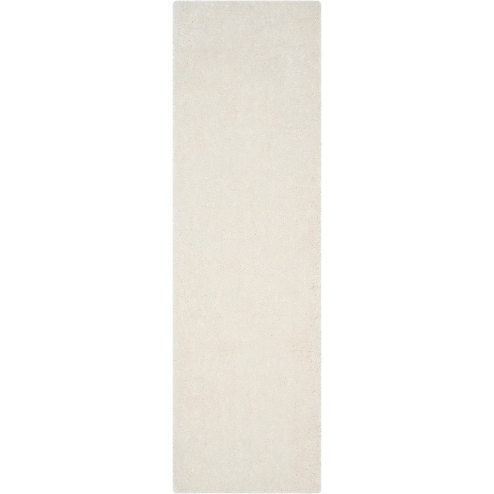  Plymouth Solid Tufted Runner Ivory/Light Gray