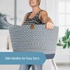 CleverMade XL Rope Basket Navy Noir - 2 of 4