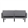 Folding Ottoman Sofa Bed with Built-in Stereo, Bluetooth & Linen Upholstery - 4 of 4