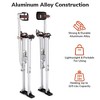 Yescom 36"-50" Drywall Stilts Adjustable Aluminum Painting Tool Sheetrock Lift with Leg Pads Protection for Taping Cleaning Costume Silver YES0485 - 3 of 4