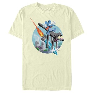 Men's The Simpsons Itchy & Scratchy Ride the Missile T-Shirt - 1 of 4