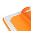 Vynxaria Foldable Push Cart Dolly - 660 Lb. Capacity Heavy Duty Moving Platform Hand Truck - Folding & Rolling White & Orange Flatbed Carts - 4 of 4
