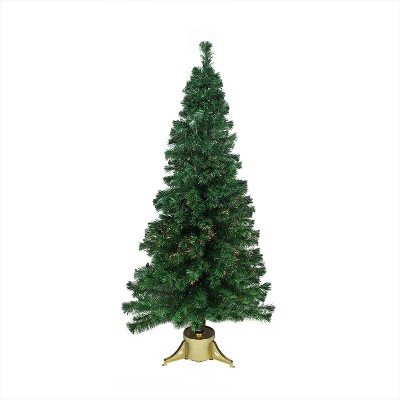 Northlight 4' Prelit Artificial Christmas Tree Color Changing Fiber