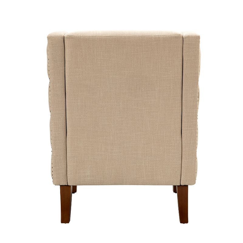 Gerald Armchair with Recessed Arms and Button-tufted Design| KARAT HOME, 5 of 11