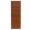 YIYIBYUS 10 Tier Freestanding Shoe Rack Bamboo Shoe Cabinet with Doors - 4 of 4