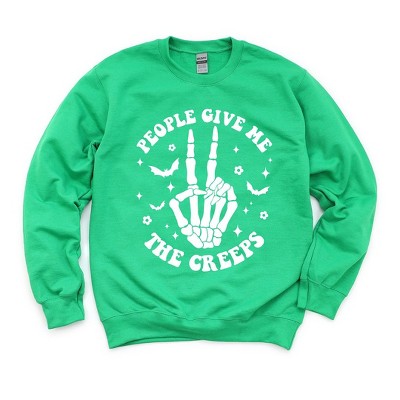 Simply Sage Market Women's Graphic Sweatshirt People Give Me The Creeps