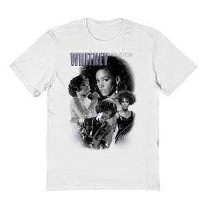 Whitney Houston Men's The Voice Light 1 Short Sleeve Graphic Cotton T-Shirt - 1 of 1