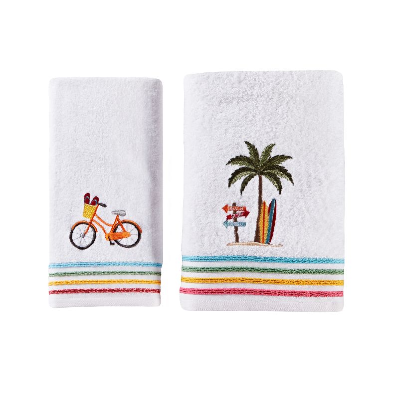 Paradise Beach Bath Towel White - SKL Home, 3 of 5