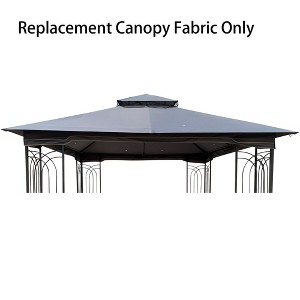 Gsluuk Patio Double Roof Gazebo Replacement Canopy Top Fabric - 1 of 1