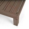 2pk Oana Outdoor Acacia Wood Right Arm Loveseat & Coffee Table with Cushion Gray/White - Christopher Knight Home: Transitional Patio Lounge Set - 3 of 4
