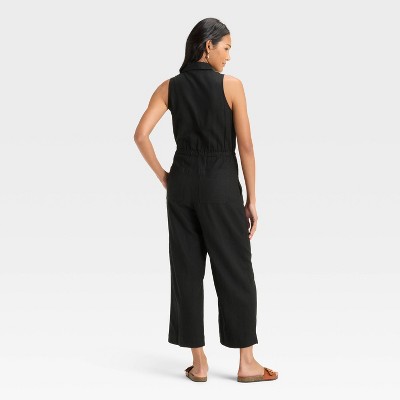 Women's Button-Front Jumpsuit - Universal Thread - image 2
